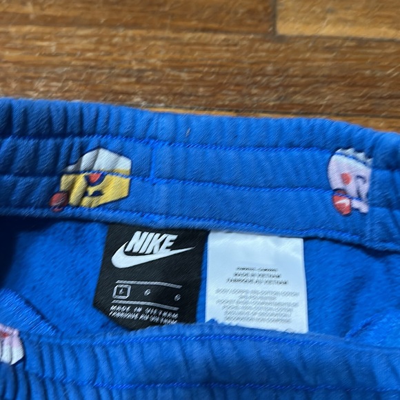 Nike Kids Blue Printed Sweat Shorts, Sz Large - Picture 2 of 4